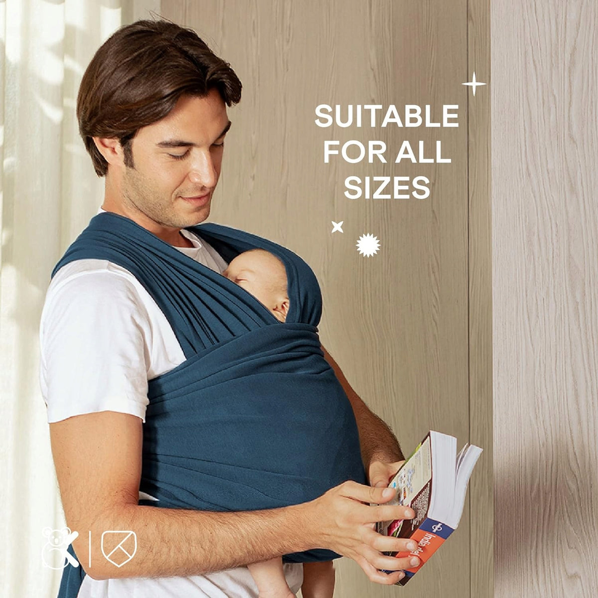 KOALA BABYCARE еластичен слинг за носене до 15kg