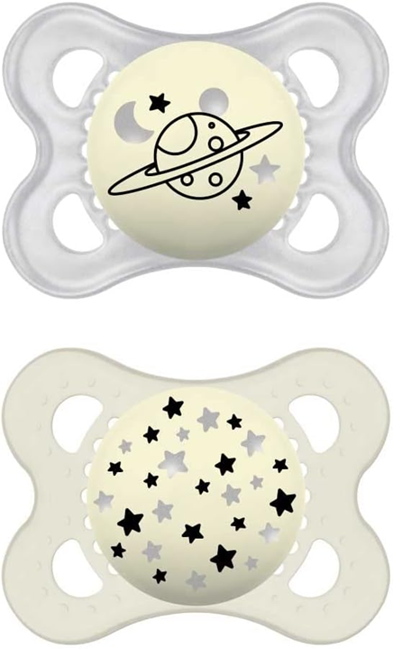 MAM ORIGINAL NIGHT sucette x2 2-6m phosphorescent