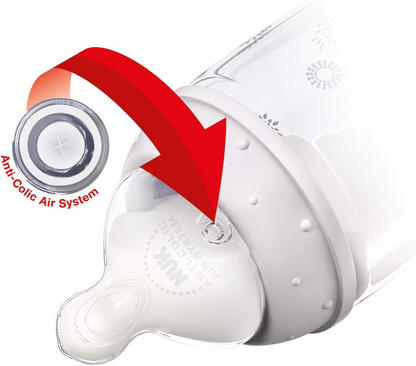 NUK First Choice+ μπιμπερό 360 ml θηλή XL 6–18 μηνών ΚΑΜΗΛΟΠΑΡΔΑΛΗ