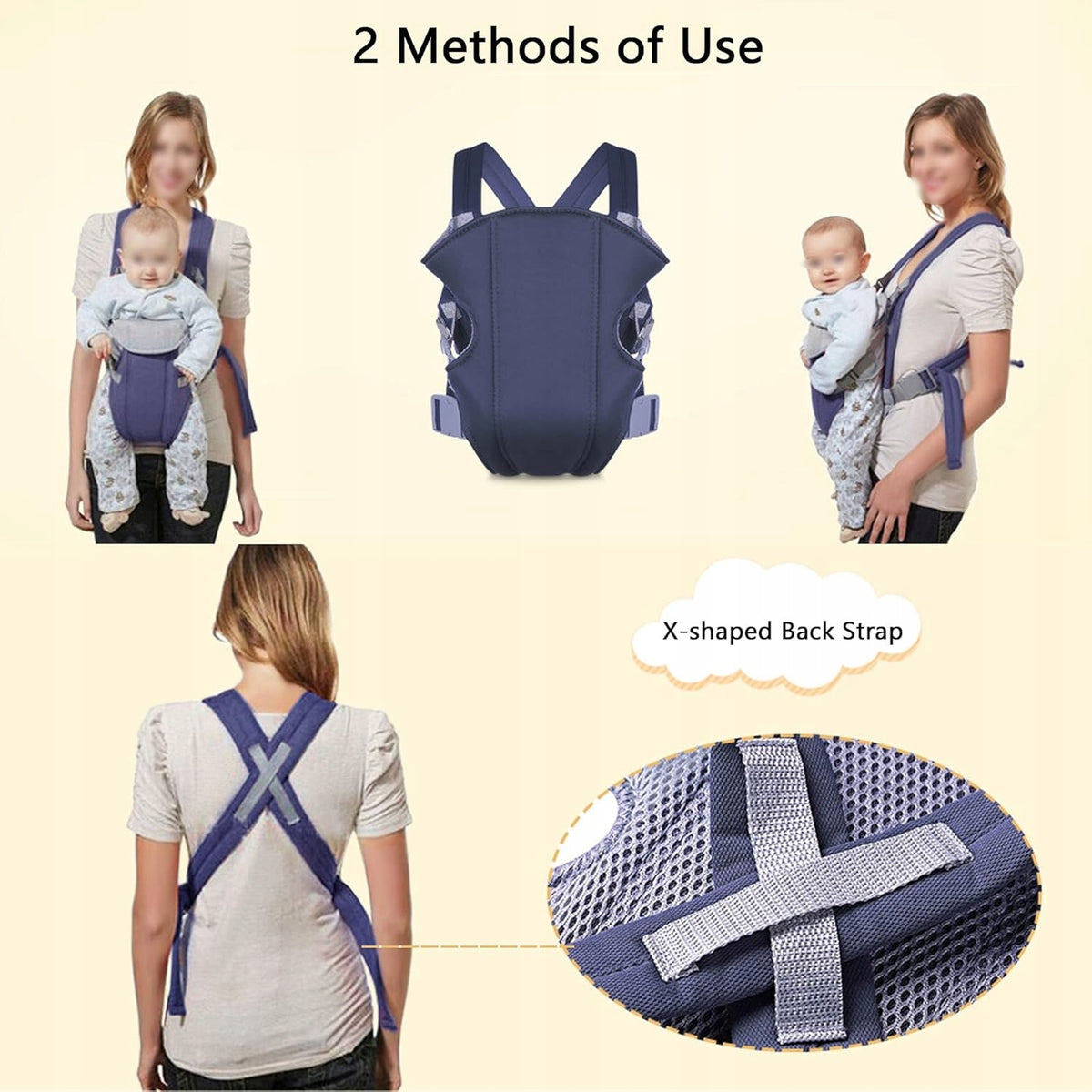 Porte-bébé ergonomique réglable 3,5-15 kg