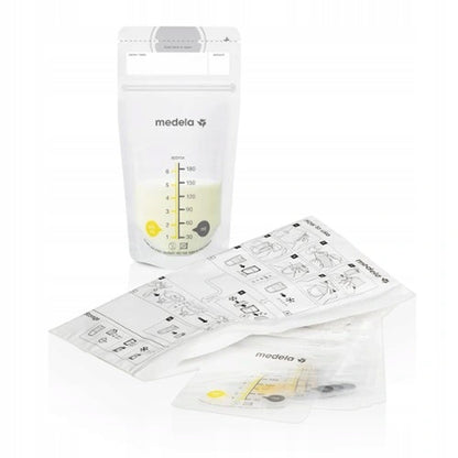 MEDELA Torebki do Przechowywania Pokarmu 50szt. - torebki do przechowywania mleka matki, nowe, podwójne zamknięcie