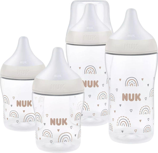 NUK Perfect Match Rainbow starterset babyflessen 150 / 260 ml 3m+