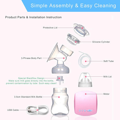 YABTF pompă de sân electrică fără BPA, wireless