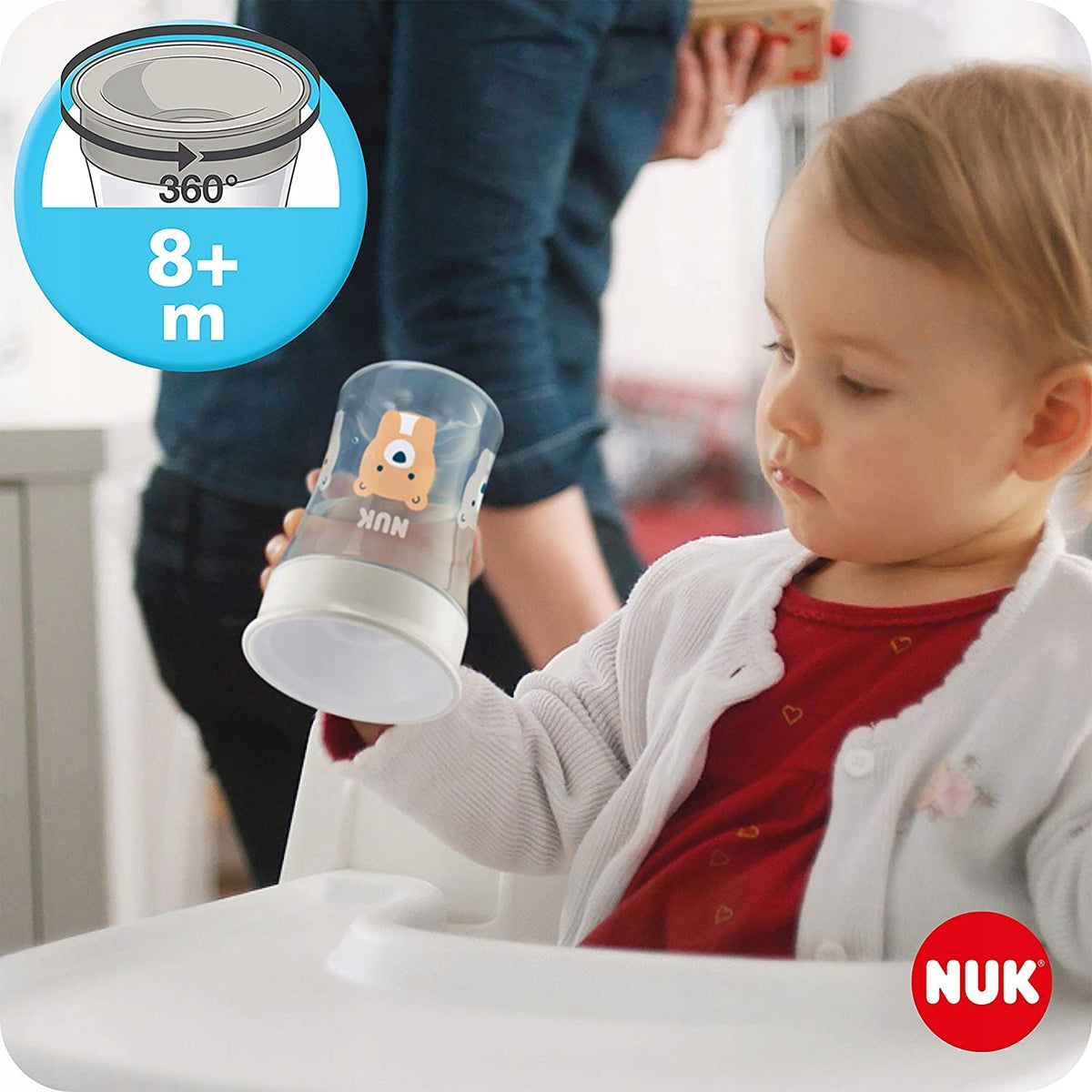 NUK leerset voor drinken beker + 3 tuiten