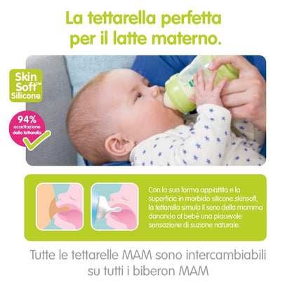 MAM Easy Start butelka antykolkowa 260ml 2m+ x2
