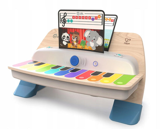 HAPE BABY EINSTEIN дървено пиано с докосване + 5 музикални карти