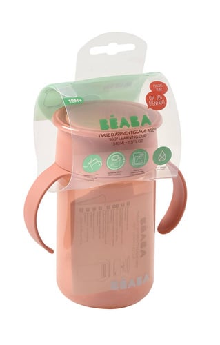 Béaba 360° träningsmugg pink 340 ml 12m+