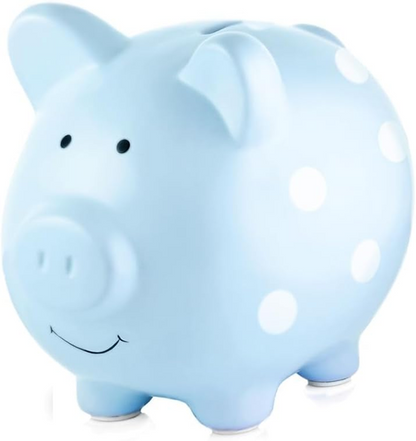 PEARHEAD Piggy Bank keramisk spargris i form av en gris 14,5 x 18 cm