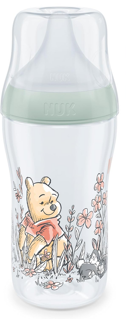 NUK Perfect Match steklenička 260 ml 3 m+ cuclj M srednji pretok MEDVED PU