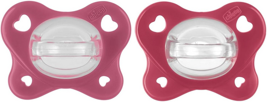 CHICCO Physioforma DUAL SOFT soothing silicone pacifiers x2