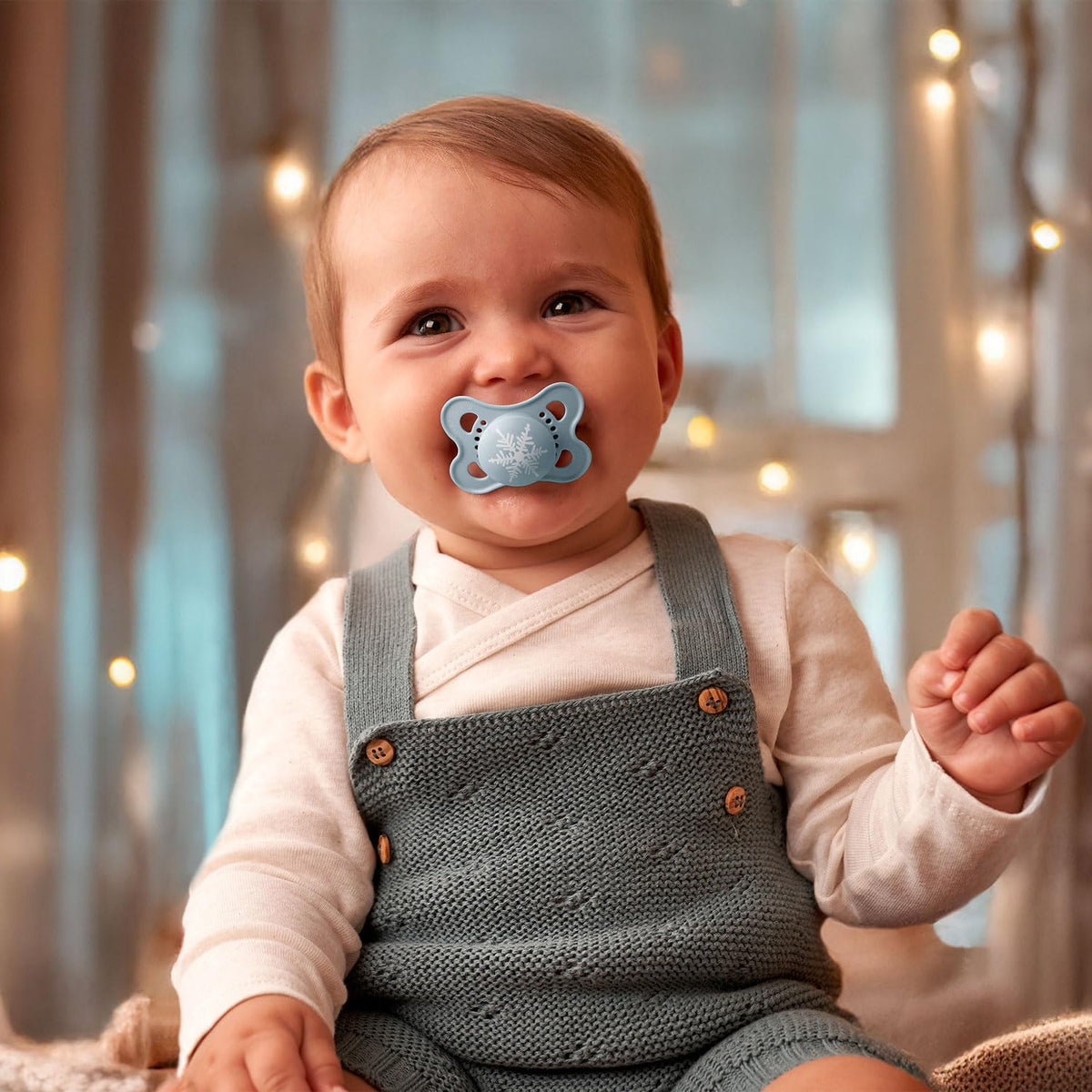 MAM Original Day&Night smoczek uspokajający silikonowy x4 16m+ ŚWIECĄCE dla dziecka z motywem gwiazdki