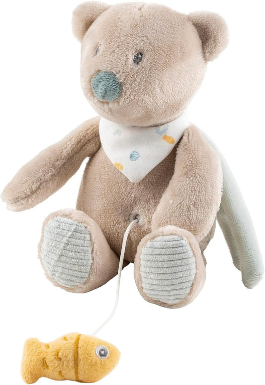 NATTOU Мече Julia плюшена гушкаща играчка с музикална кутия La-Le-Lu 23 cm