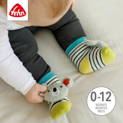 Fehn Koala Socken mit Rassel
