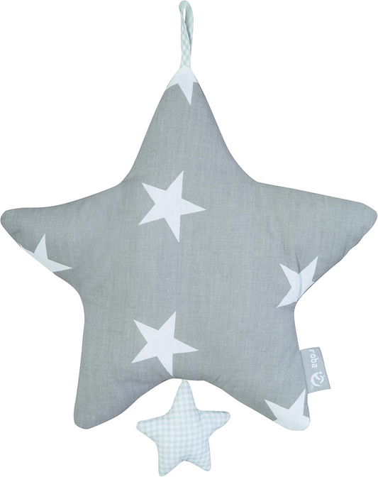 ROBA Little Stars висяща играчка с музикална кутия за количка и креватче 27 x 27 cm