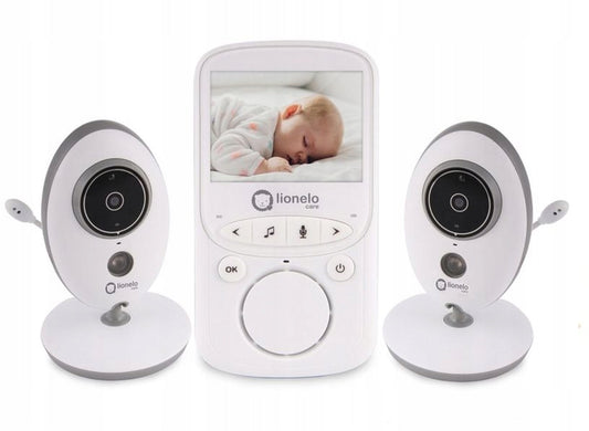 LIONELO Babyline 5.1 elektronisk babyalarm 2,4" VOX + 2 kameraer