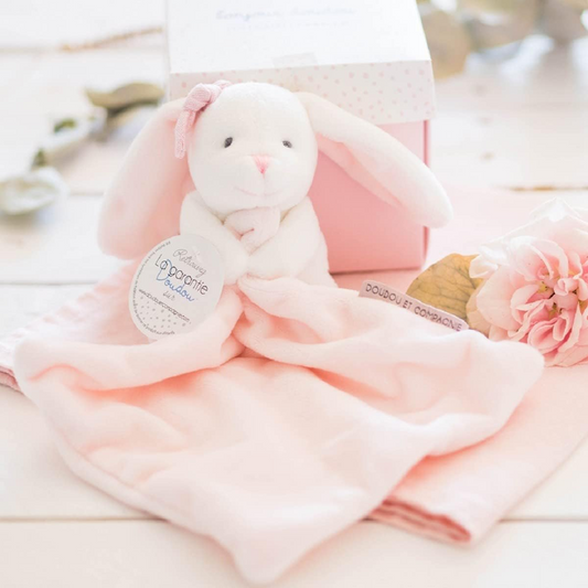 DOUDOU ET COMPAGNIE комфортер играчка за гушкане ЗАЕК 17 x 17 cm