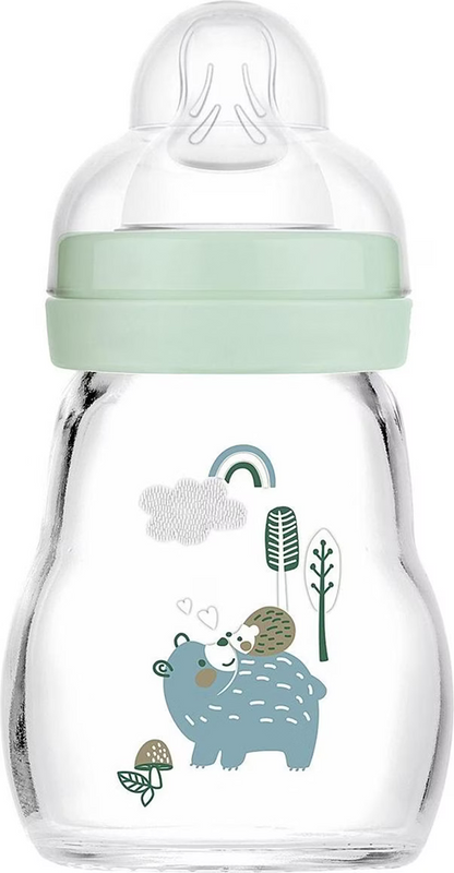 MAM Feel Good biberon in vetro 170 ml 0 m+ tettarella 1