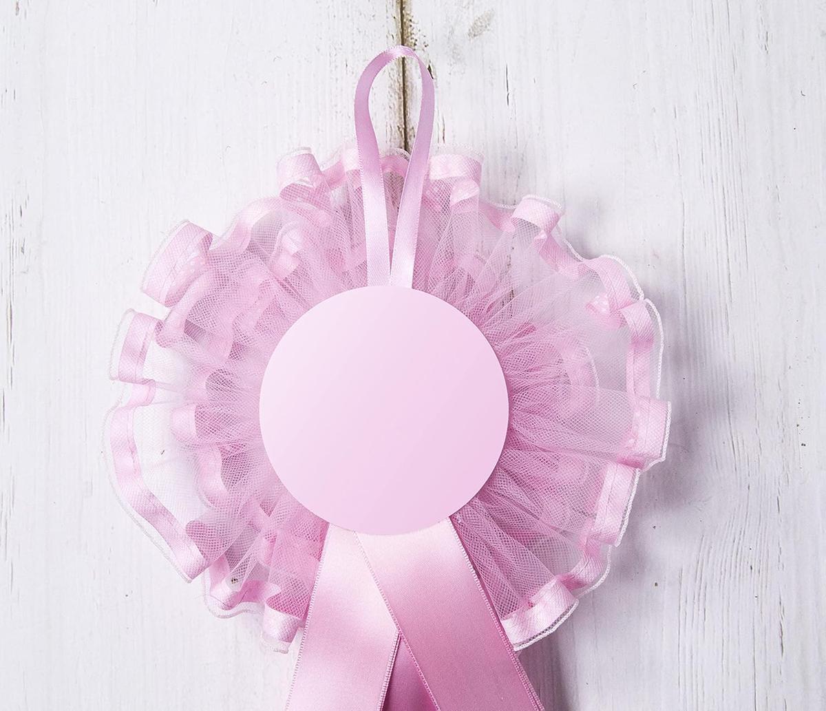 MARELI noeud de naissance pour bébé 32 cm céramique tulle satin