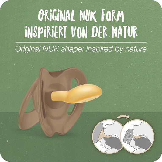 NUK for Nature πιπίλα x 2 λατέξ 18-36 μηνών