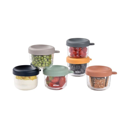 Béaba Sunrise glass food containers 150 ml x6