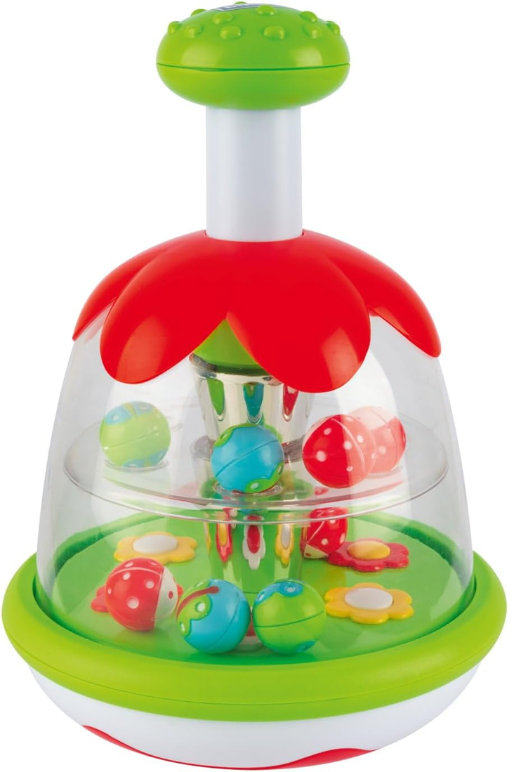 CHICCO Rainbow Spinner trottola con motivo prato 16 x 22 cm 6 m+