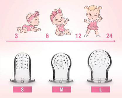 LUXIOR dispenser ciuccio per frutta per bambini 3-12 mesi 2 pezzi 6 beccucci