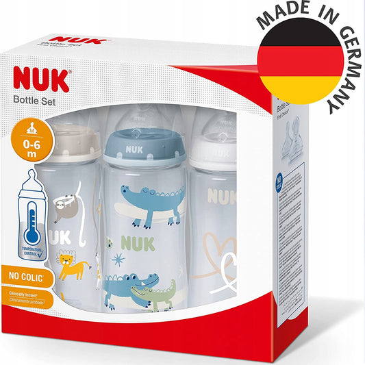 NUK No Colic cumisüveg szett 3 x 300 ml 0-6