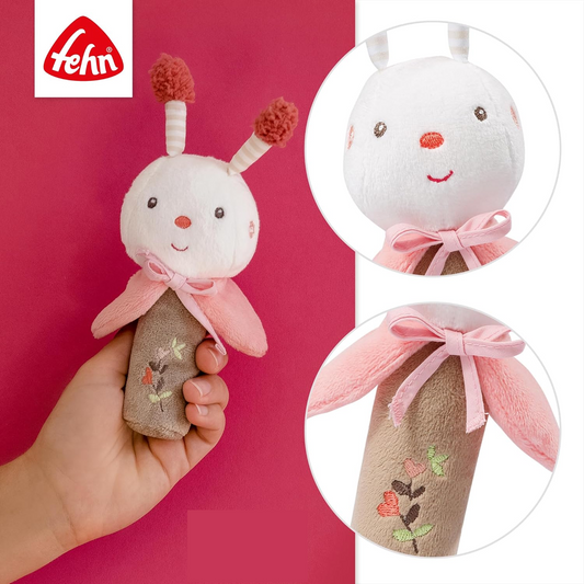 FEHN Garden Dreams pluszowa zabawka z piszczałką 19 cm PSZCZOŁA