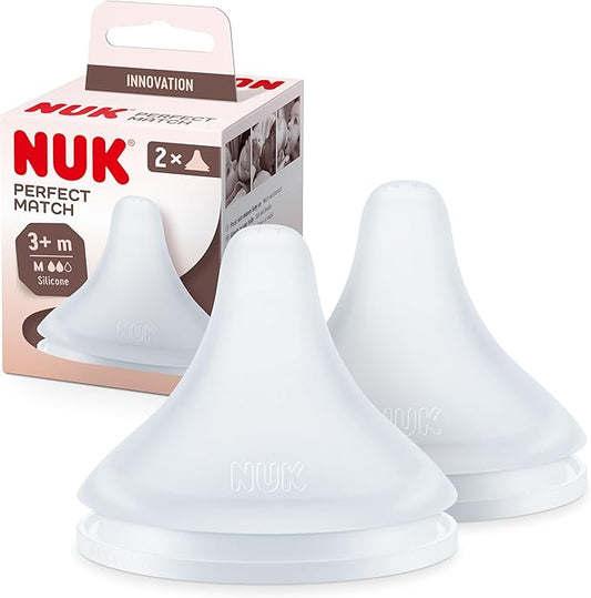 NUK Perfect Match πιπίλα M μέτρια ροή 3+ μηνών