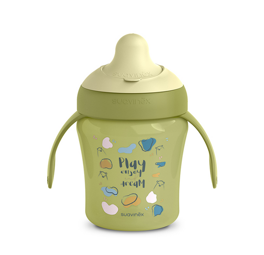 SUAVINEX Tasse d’apprentissage anti-fuite avec bec dur 200 ml 6 m+