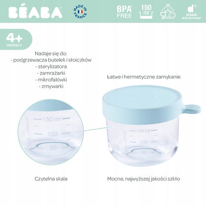 BEABA szklany pojemnik słoiczek 150 ml