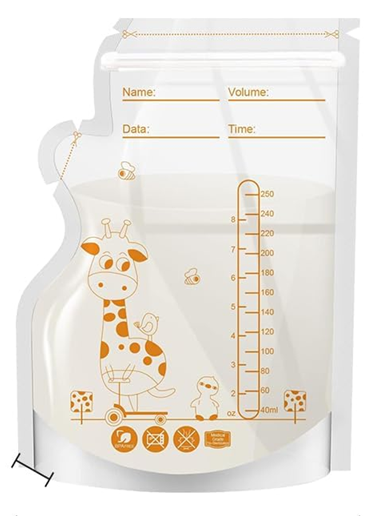 Торбички за съхранение на кърма 60 бр. 250 ml