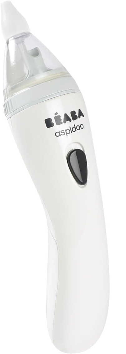BEABA Aspidoo aspiratore nasale elettrico 18,5 cm + 2 punte e custodia