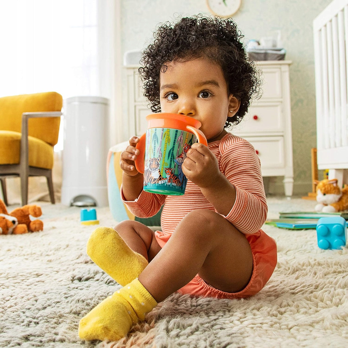 MUNCHKIN WildLove SPILLFRI MUGG med 360°-pip 177 ml TIGER 1 styck