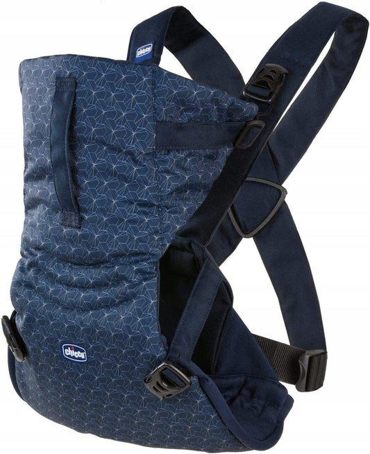 CHICCO EASY FIT nosidełko ergonomiczne granatowe, miękkie nosidło dla noworodka do 9 kg