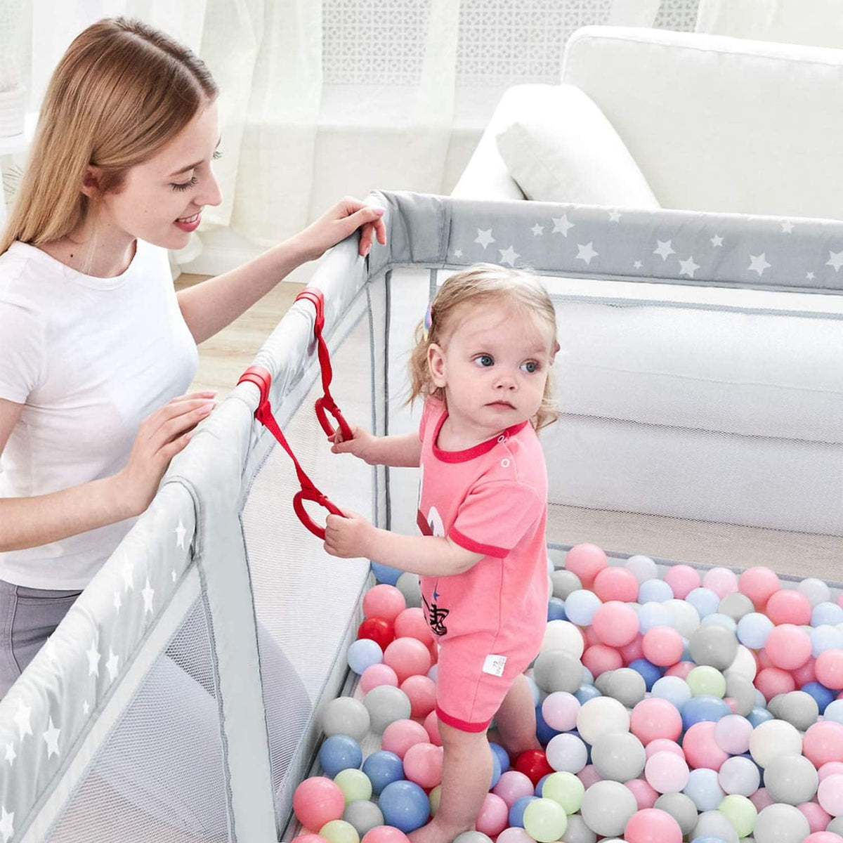 MENG poignées pour lit bébé facilitant le lever de l'enfant, 8 pièces