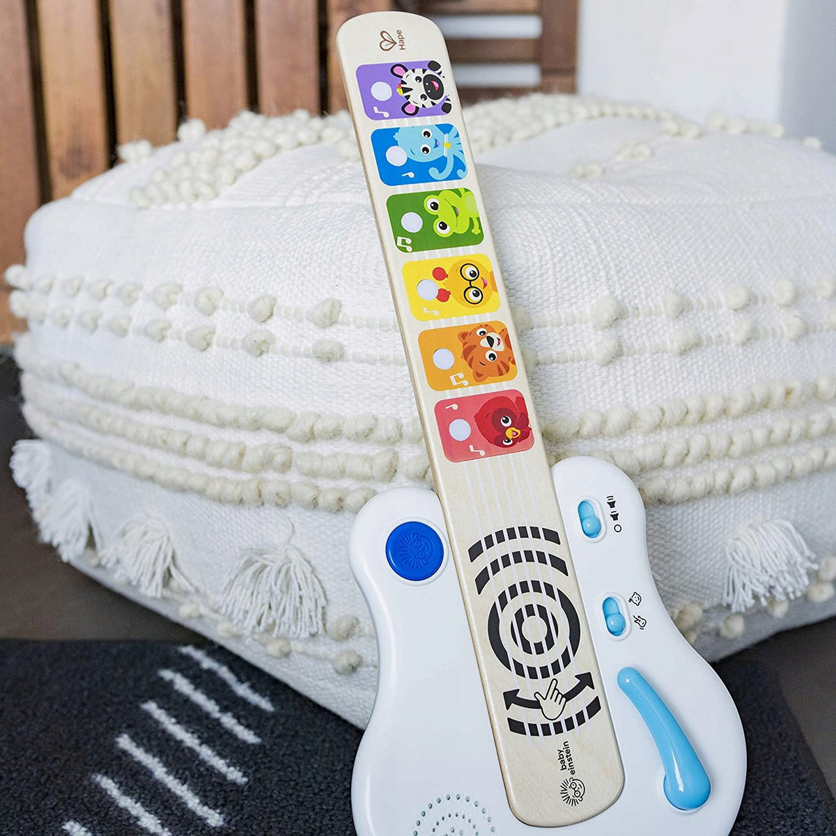 BABY EINSTEIN Hape Magic Touch dotykowa gitara elektryczna 41,6 cm – dominujący biały wymiary 41,6 x 17,5 x 3,3 cm –…