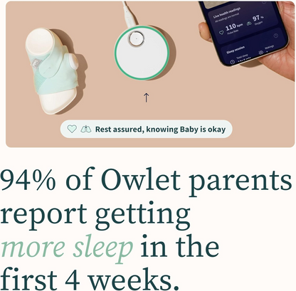 OWLET DREAM SOCK pulsioxímetro y pulsómetro 2 en 1 para bebés 0-18 meses