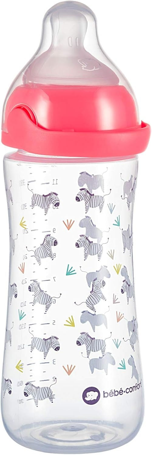 BEBE CONFORT Emotion Physio fľaša 6 m+ 360 ml ZEBRA