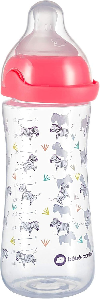 BEBE CONFORT Emotion Physio fľaša 6 m+ 360 ml ZEBRA