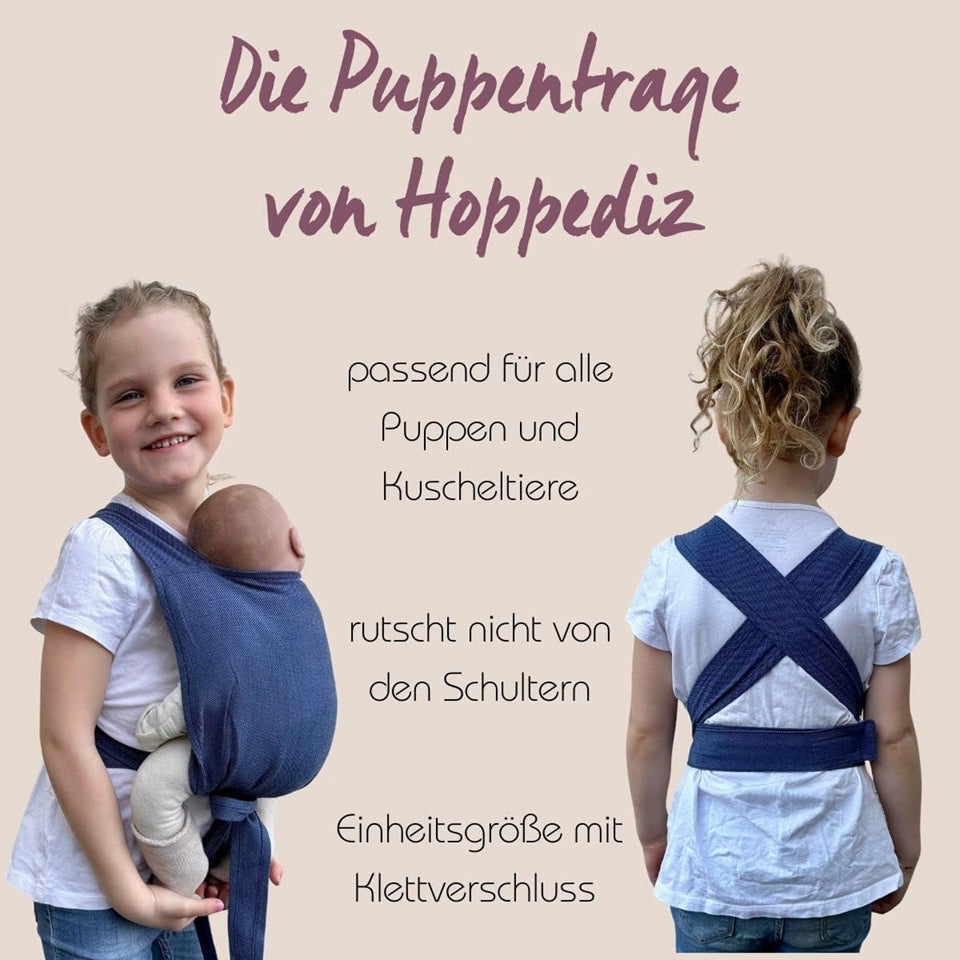 HOPPEDIZ marsupio morbido per bambole e peluche