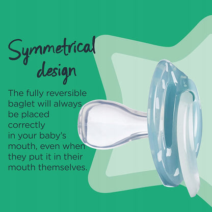Tommee Tippee Night selvlysende symmetriske sutter 18-36m