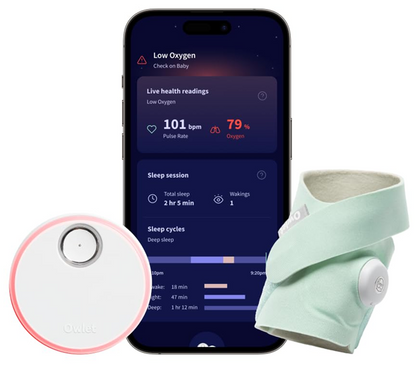 OWLET DREAM SOCK pulsometru pulsoximetru 2în1 pentru sugari 0-18 luni