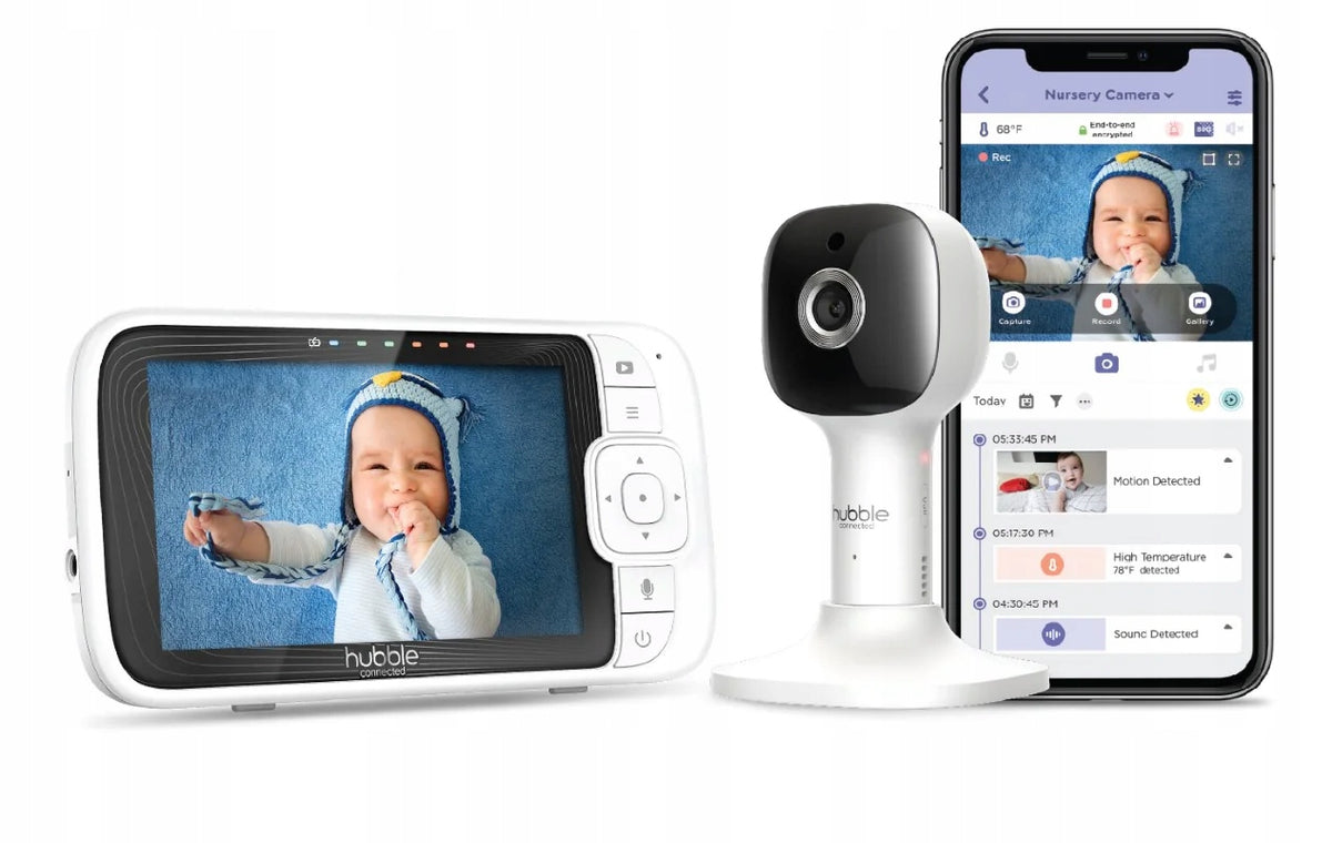 HUBBLE Nursery Pal Cloud digital electronic baby monitor 5"