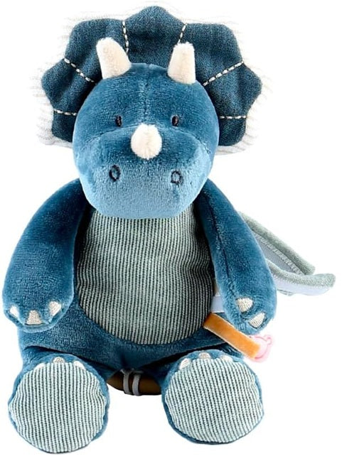 Doudou musical NOUKIE'S « Berceuse de Brahms » TRICERATOPS 20 cm