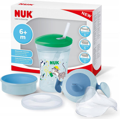 Set NUK per imparare a bere tazza + 3 beccucci
