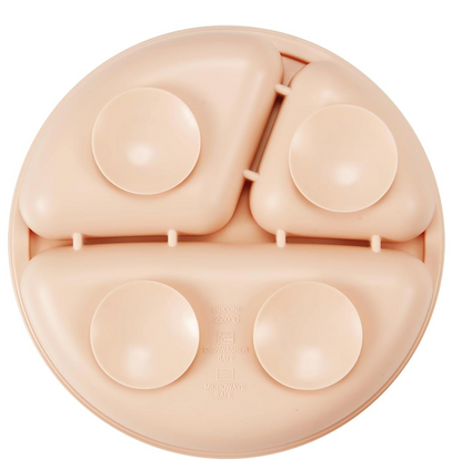 PANDAEAR set in silicone 2 piatti divisi in tre scomparti 2 cucchiai 2 forchette