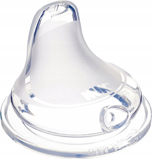 NUK smoczek ustnik do First Choice i Active Cup x2, silikonowy ustnik do bidonu, BPA free