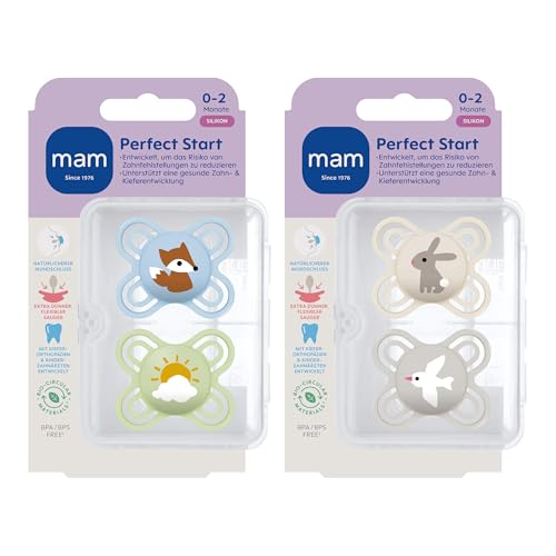 MAM Perfect Day & Night silikonesutter 0-6m x4 LYSER