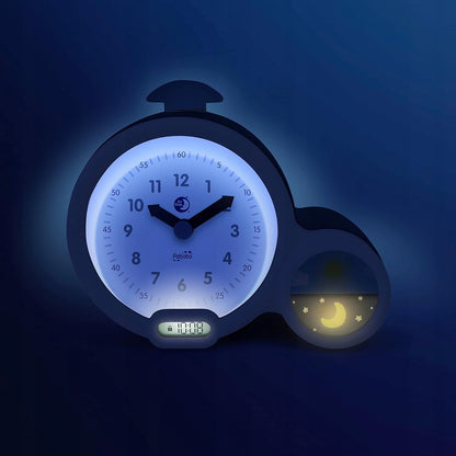 PABOBO Kid'Sleep BUDZIK EDUKACYJNY różowy, budzik dla dzieci z wyświetlaczem cyfrowym i analogowym